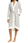 Ugg Karoline Fleece Robe In White Micro Leopard