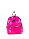 Nike Air Translucent Mini Backpack In Pink In Clear Pink Blast/ Black