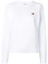 Maison Kitsuné White Fox Head Long Sleeve T-shirt