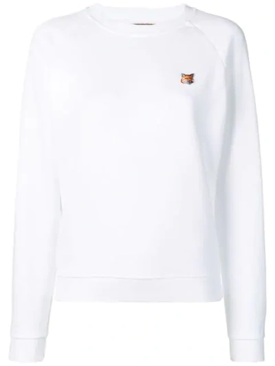 Maison Kitsuné White Fox Head Long Sleeve T-shirt