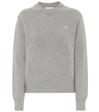 Ami Alexandre Mattiussi Cashmere Sweater In Grey