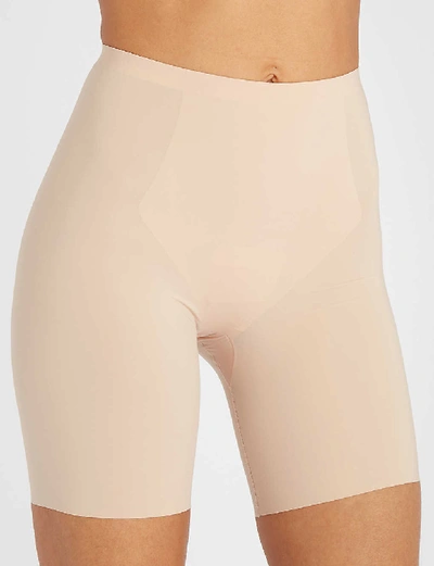 Spanx Thinstincts Mid-thigh Shorts In Soft Nude