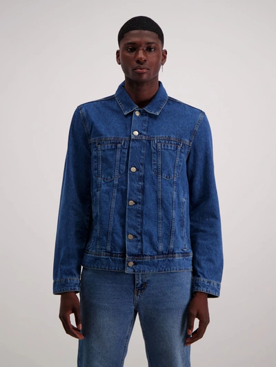 Amendi Bill Denim Jacket In Mid Blue