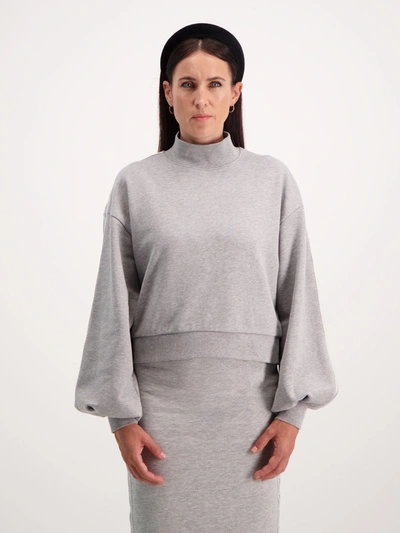 Amendi Eva Sweatshirt In Grey Melange