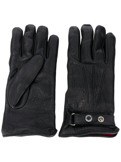 Alexander Mcqueen Adjustable-fit Gloves In Black