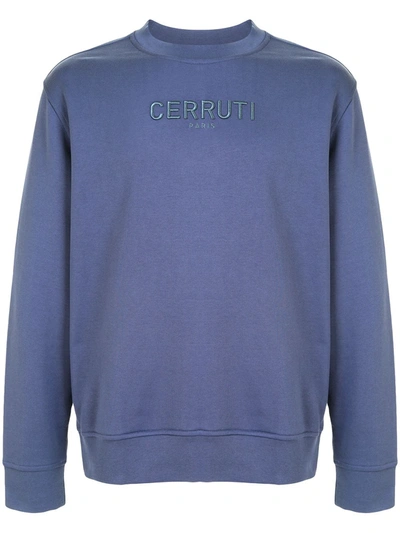 Cerruti 1881 Logo Sweatshirt In Blue
