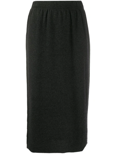 Fabiana Filippi Mid-length Knitted Skirt In Black