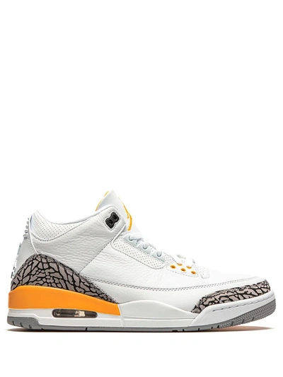 Jordan Air  3 Mid-top Sneakers In White