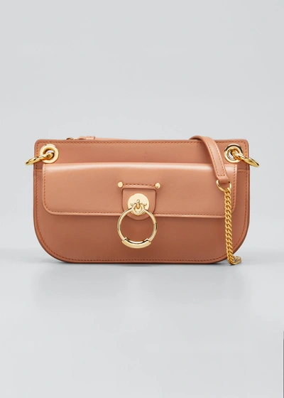 Chloé Tess Mini Crossbody Bag In Brown