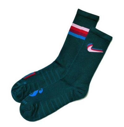 Pre-owned Nike  X Parra Socks Forest Green