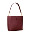 Tory Burch Mcgraw Leather Hobo In Claret
