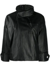 3.1 Phillip Lim / フィリップ リム Leather Zippered Blouse In Black