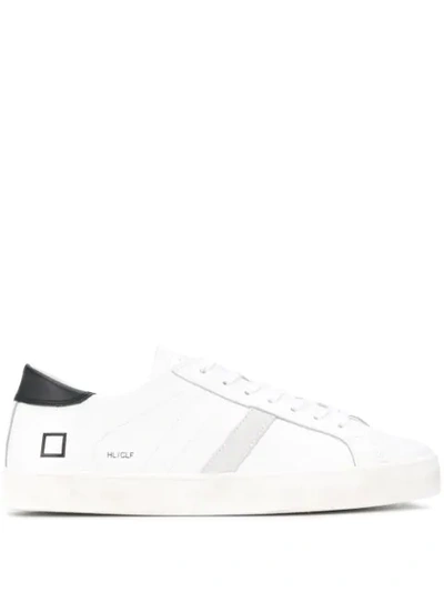 Date Hill Low Sneakers In White Suede And Leather