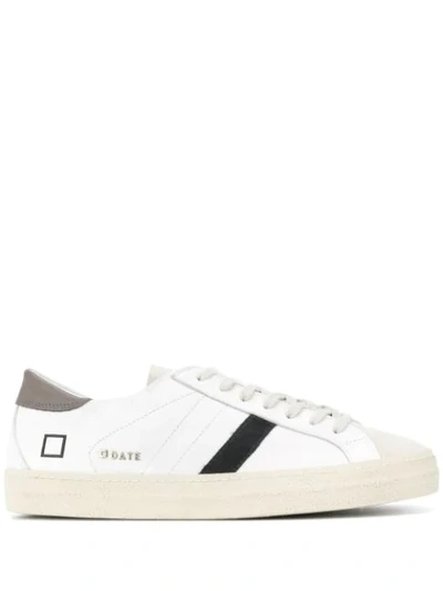 Date Hill Low Sneakers In White Suede And Leather