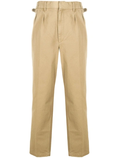 Maison Margiela Adjustable Side Detail Trousers In Cookie