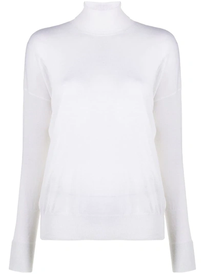 Roseanna Roll-neck Knit Jumper In White