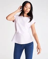 Ann Taylor Drape Front Top In Graceful Orchid
