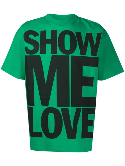 Honey Fucking Dijon Show Me Love Oversized T-shirt In Green