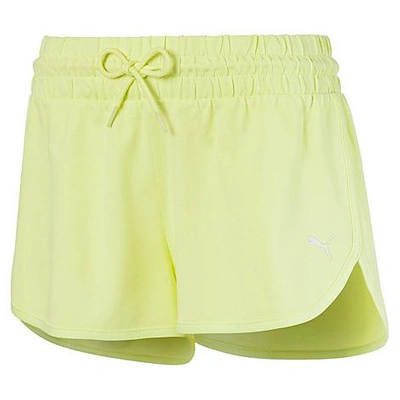 Puma Women's Summer Shorts In Sunny Lime