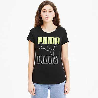 Puma Women's Rebel Graphic T-shirt In Black