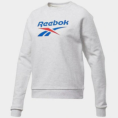 Reebok Women's Classics Big Vector Crewneck Sweatshirt In White