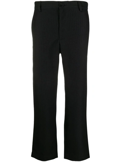 Goodfight Cropped Leg Tailored Trousers In Black