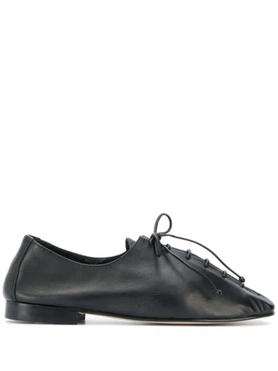 Hereu Plegada Deconstructed Lace-up Shoes In Black