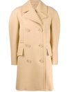 Givenchy Double-breasted Felted-wool Pea Coat In Camel