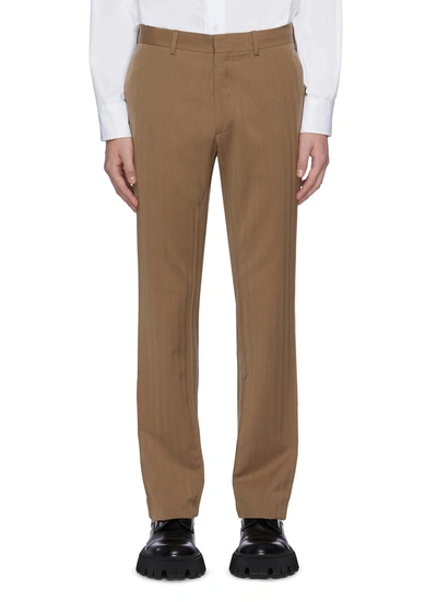 Karmuel Young Wool Suiting Pants In Brown