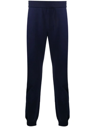 Versace Medusa Embroidered Track Pants In Blue