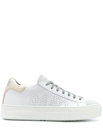 P448 Logo Low-top Sneakers In White