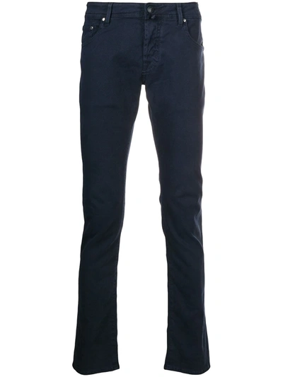 Jacob Cohen Comfort-fit Trousers In Blue