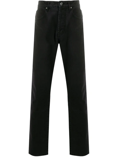 Kenzo Straight-leg Mid-rise Jeans In Black