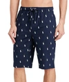 Polo Ralph Lauren Cotton Printed Sleep Shorts In Cruise Navy