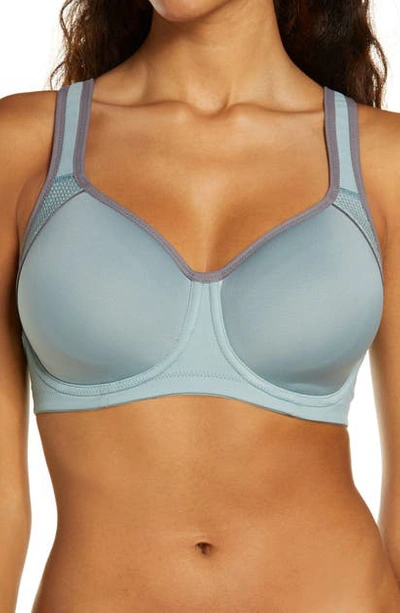 Wacoal Lindsey Sport Contour Underwire Sports Bra In Lead/shark