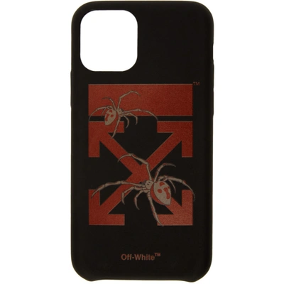 Off-white Iphone 11 Pro-hülle Mit Spinnen-print In Black/red