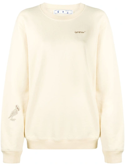 Off-white Skeleton-print Sweatshirt In Neutrals