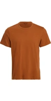 Madewell Garment Dyed Allday Crewneck T-shirt In Burnt Clay