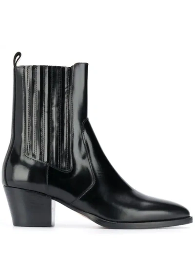 Roseanna Pointed Ankle Boots In Black