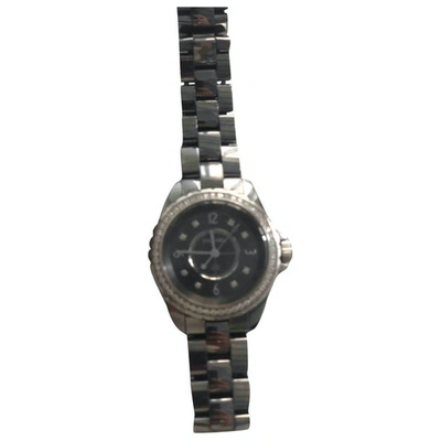 Pre-owned Chanel J12 Automatique Black Ceramic Watch