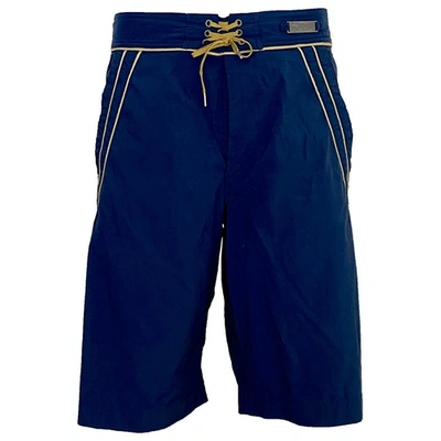 Pre-owned John Galliano Blue Polyester Shorts