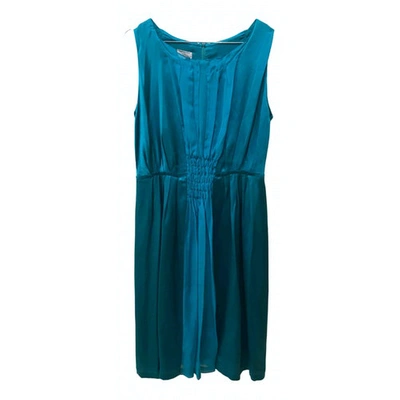Pre-owned Philosophy Di Alberta Ferretti Silk Mini Dress In Blue