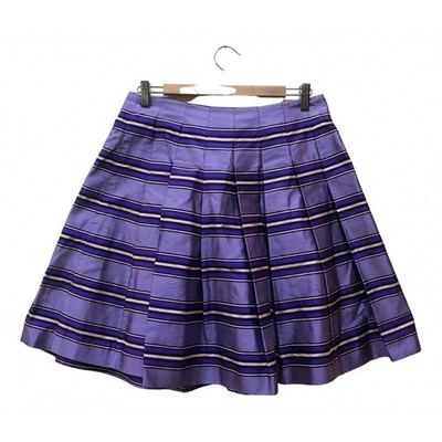 Pre-owned Celine Silk Mini Skirt In Multicolour