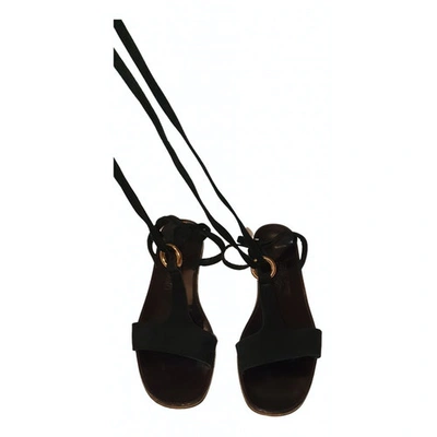 Pre-owned Ferragamo Sandal In Black