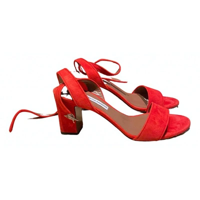 Pre-owned Tabitha Simmons Sandals In Red