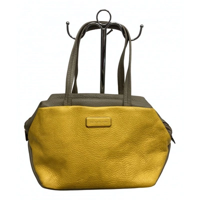 Pre-owned Marc By Marc Jacobs Leather Handbag In Yellow