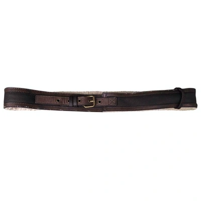 Pre-owned Jean Paul Gaultier Brown Leather Belt