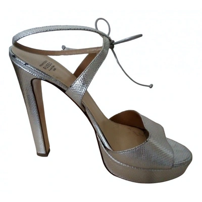 Pre-owned Francesco Russo Silver Leather Sandals