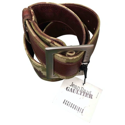 Pre-owned Jean Paul Gaultier Multicolour Leather Belt