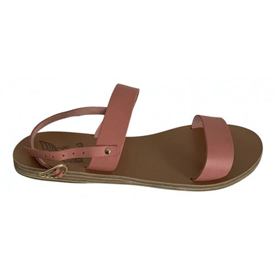 Pre-owned Ancient Greek Sandals Pink Leather Sandals